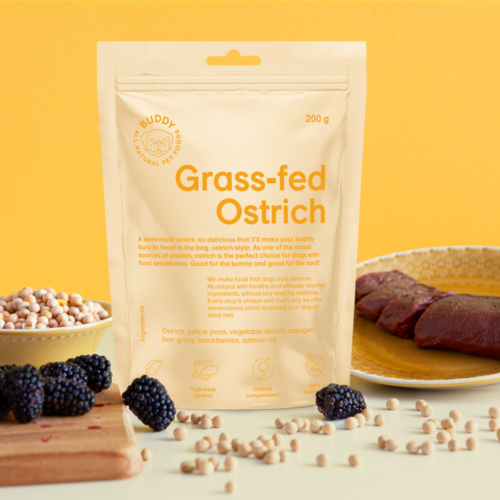 Alternative view of Strutsi makupalat koiralle