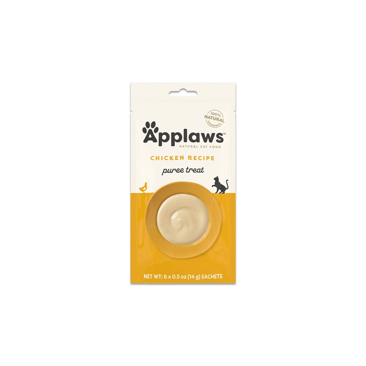 Applaws Cat Chicken Puree 4x15 g
