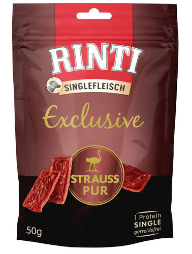 Rinti Singlefleisch Exclusive Strutsi 50 g