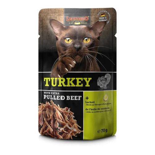 Leonardo Turkey & Pulled Beef 70g