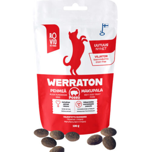 Rovio Pet Foods Werraton Pehmeä Makupala Possu 100g